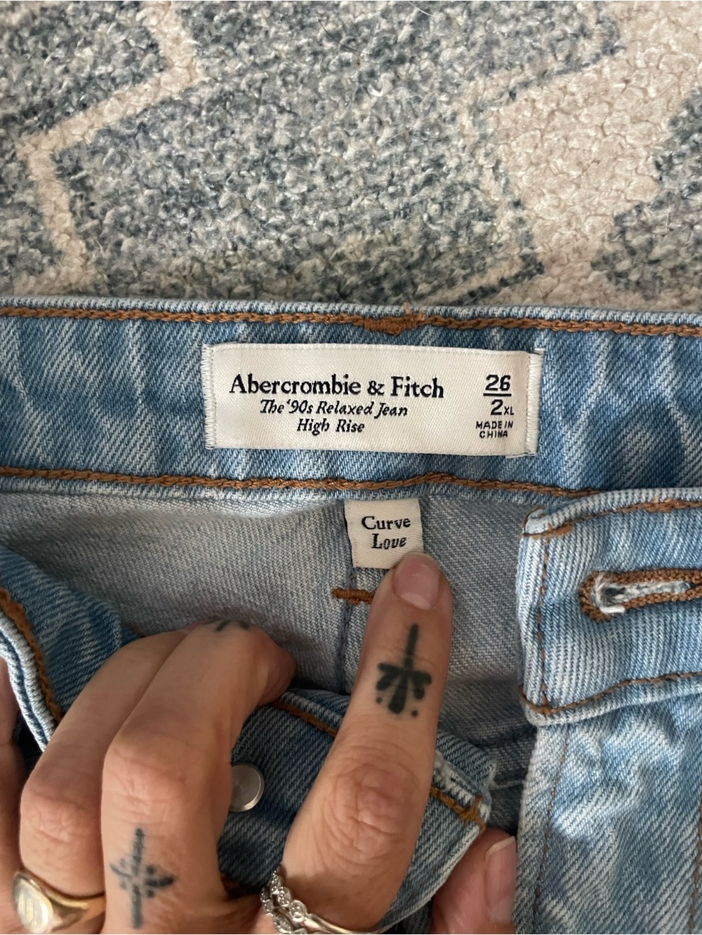 Abercrombie & Fitch Light Blue High Rise Jeans - Curve Love